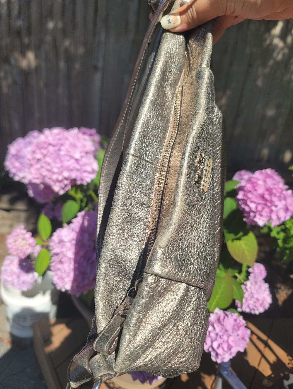 Coach Madison Isabelle Metallic Leather Slouchy Hobo 2012 - Picture 8 of 16